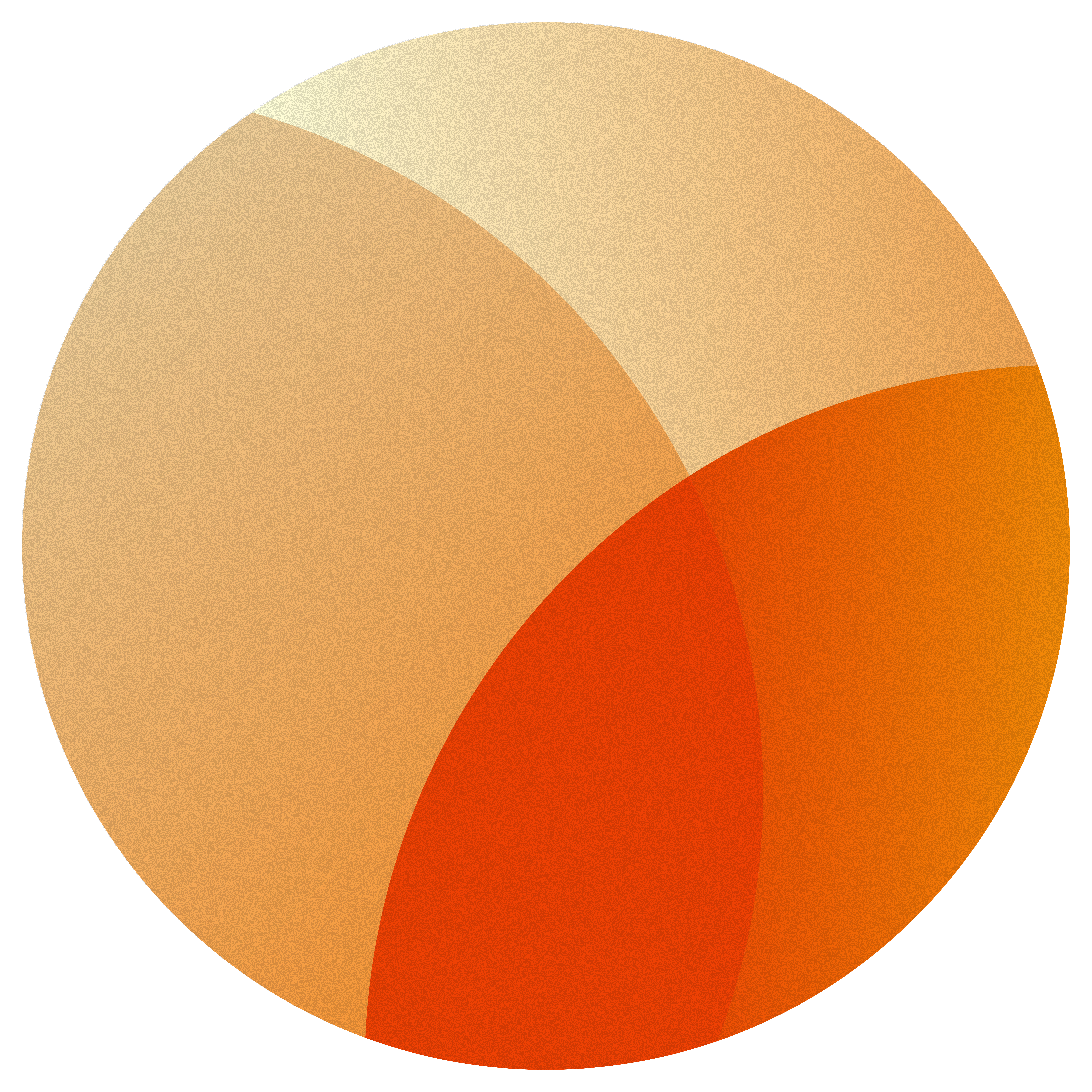 Primary circle mark — orange gradient
